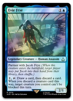 Evie Frye #19 (Foil) (NM) Assassin's Creed ACR Magic MTG - Image 1
