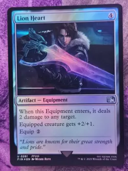 Lion Heart 261 Uncommon FINAL FANTASY Magic: The Gathering Foil Near Mint - Image 1