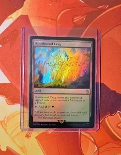MTG Rootbound Crag X1 #0300 - Foil, Doctor Who, Near Mint/Mint , English - Image 1