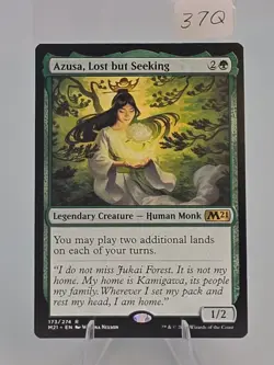 Azusa, Lost but Seeking M21 #173 Eng Regular Rare Legendary Creature Mtg NM - Image 1