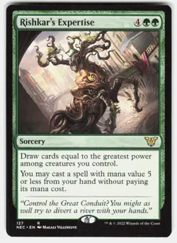 Rishkar's Expertise 127 Commander: Kamigawa: Neon Dynasty MTG LP - Image 2