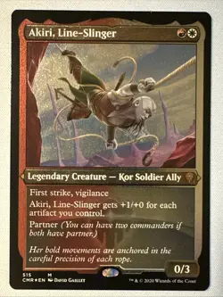 MTG / Akiri, Line-Slinger / CMR / #515 / FOIL ETCHED / Mythic / NM - Image 1