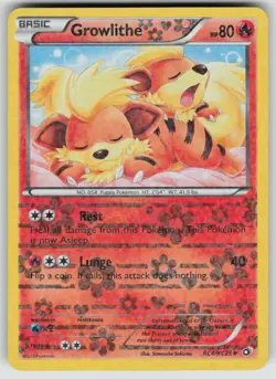Growlithe RC4/RC25 Holo Legendary Treasures: Radiant Collection Pokemon MP - Image 1