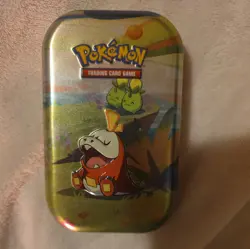 Pokemon TCG Paldea Friends Mini Tin FUECOCO & Smoliv 2 Pack Scarlet Violet! - Image 1
