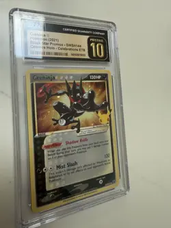 2021 Pokemon Greninja Gold Star Holo CGC PRISTINE 10 LOW POP 79 Swirl 🌀 - Image 4