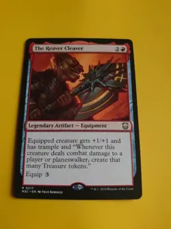 The Reaver Cleaver. MSC rare artifact equipment MTG Card. - Image 2