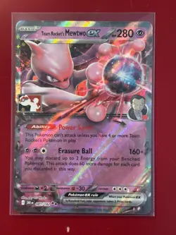 Pokemon TCG Team Rockets Mewtwo ex 081/182+Mega Kangaskhan ex 104/132-Prize Pack - Image 2