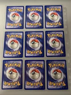 Pokemon TCG Base Set Trainer Lot - 6 Binder Pages - WOTC VTG 1999 - Image 2