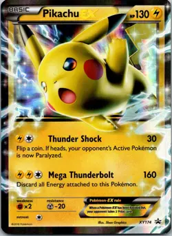 Pokemon Pikachu EX XY174 Promo NM - Image 1