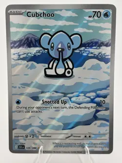 Cubchoo 109/086 Sv: Black Bolt Holo (Pokemon TCG) - Image 1