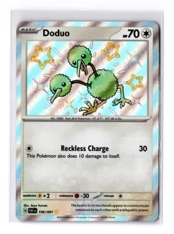 Doduo - 199/091 Scarlet & Violet Paldean Fates Shiny Rare - NM - POKEMON TCG - Image 1