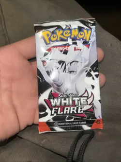 Pokemon White Flare Booster Pack TCG Factory Sealed New Scarlet And Violet - Image 1