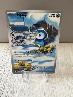 Piplup 098/094 Illustration Rare Phantasmal Flames Pokemon Near Mint - Image 1
