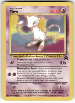 Mew 8 Promo Wizards Black Star Promos Pokemon Damaged - Image 1