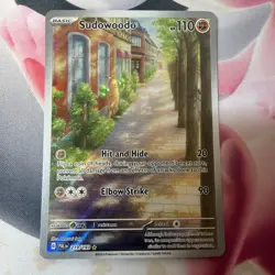SUDOWOODO 219/193 ILLUSTRATION RARE PALDEA EVOLVED POKEMON NM - Image 1
