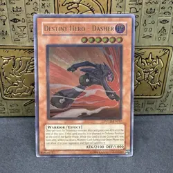 Yugioh Destiny Hero - Dasher POTD-EN017 Ultimate Rare NM - Image 1