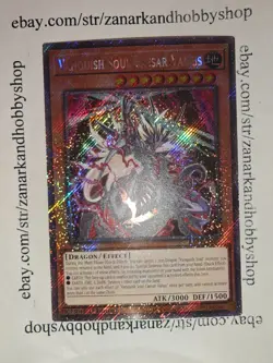 YuGiOh Vanquish Soul Caesar Valius RA04-EN046 Platinum Secret Rare - Image 1