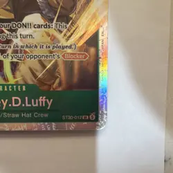 One Piece Monkey.D.Luffy Character ST30-012 SR Holo Full Art ENGLISH AMERICAN - Image 4