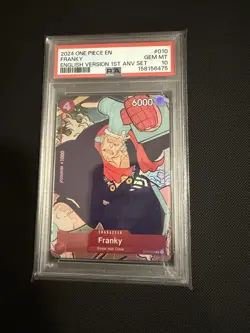 2024 ONE PIECE ENGLISH VERSION 1ST ANNIVERSARY #010 FRANKY - PSA 10 - Image 1