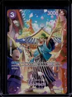 2025 ONE PIECE OP10-ROYAL BLOOD SPECIAL ALTERNATE ART SP 001 USO-HACHI ENGLISH - Image 1