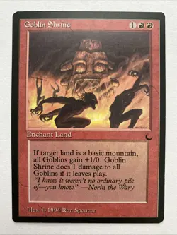 Goblin Shrine - Magic the Gathering MTG The Dark LP - Image 1