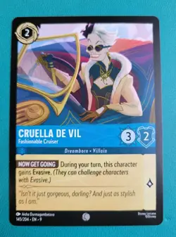 Disney Lorcana TCG - Fabled: Cruella De Vil (145/204) - Common - Near Mint - Image 1