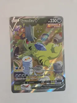Pokemon TCG Tyranitar v Full Art Holo Rare Alternate Card 155/163 Battle Styles - Image 1