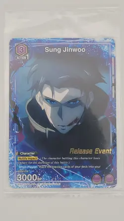 Union Arena Card Sung Jinwoo Solo Leveling Release Event SLG-1-016 - Image 2