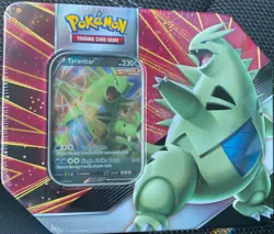 Pokemon Tyranitar V Strikers Tin Factory Sealed New 🔥 - Image 1