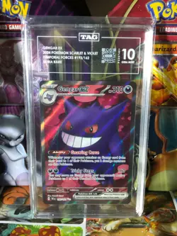 2024 Pokemon Temporal Forces Gengar ex #193 2nd best overall TAG Gem Mint 10 - Image 1