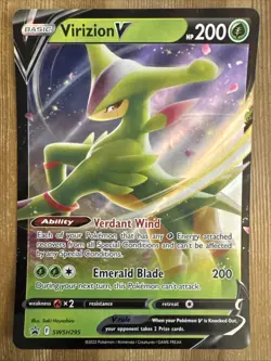 Virizion V SWSH295 JUMBO - Black Star Promo - Pokemon TCG DMG - Image 1