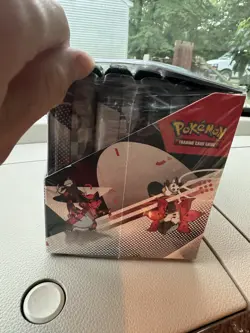 Pokemon TCG Black Bolt/White Flare Mini Tins Display Box *BROKEN SEAL* On Side - Image 2