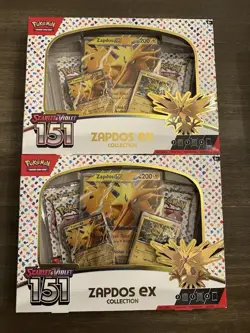 LOT OF 2!! Pokemon 151 Box Zapdos EX Collection Box Scarlet & Violet TCG Sealed - Image 1