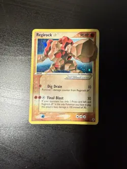 Regirock Gold Star 91/92 Legend Maker Holo Ultra Secret Rare Pokemon TCG MP+ - Image 2