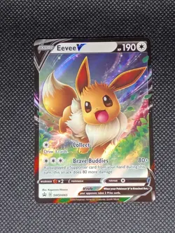 Eevee V SWSH065 SWSH: Sword & Shield Promo Cards Holo - Image 1
