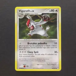 Pokemon Card TCG: Vigoroth 68/123 - D&P Mysterious Treasures [Poland] - Image 1