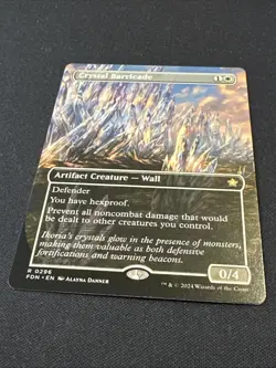 MTG - Crystal Barricade (Borderless) - Foundations - Image 2