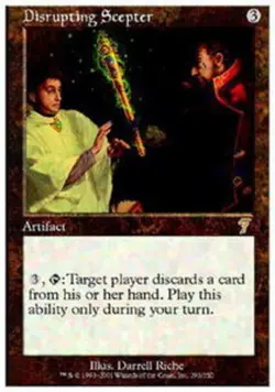 [1x] Disrupting Scepter - Foil Near Mint, English Seventh Edition MTG Magic - Image 1