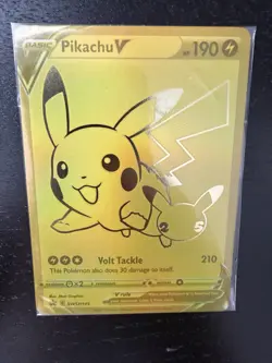 Pokemon TCG Sword & Shield Pikachu V SWSH145 Holo Promo Card Sealed - Image 1