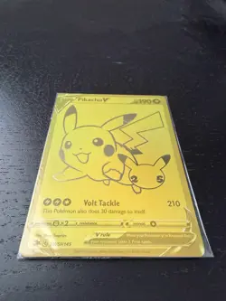 Pokemon TCG Sword & Shield Pikachu V SWSH145 Holo Promo Card Sealed - Image 2