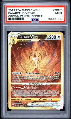 2023 Pokemon SW&SH Crown Zenith Arceus VSTAR Galarian Gallery PSA 9 Mint #GG70 - Image 1