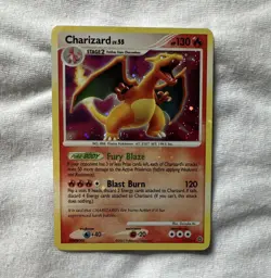 Pokemon Charizard Bleed Through Holo Secret Wonders 3/132 - Image 1