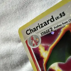Pokemon Charizard Bleed Through Holo Secret Wonders 3/132 - Image 2
