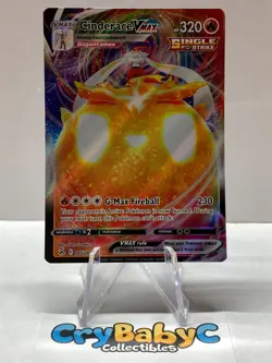 Pokemon Cinderace VMAX 045/264 Fusion Strike Sword & Shield ULTRA RARE - Image 1