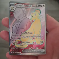 Team Rocket's Persian ex 219/182 Sv10 Destined Rivals Ultra Rare Holo EN - Image 1