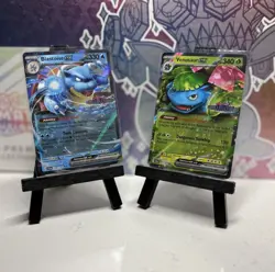 Blastoise & Venusaur ex Stellar Crown Stamped Pokemon GameStop Exclusive Promos - Image 1