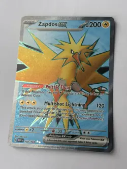 Zapdos ex 192/165 Ultra Rare 151 Pokemon NM - Image 1