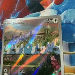 Pokemon TCG Paradox Rift Swablu 213/182 Illustration Rare - Image 3