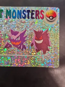 1999 Vintage Pocket Monsters Vending Prism - Gengar, Haunter, Gastly #1201 NM - Image 4