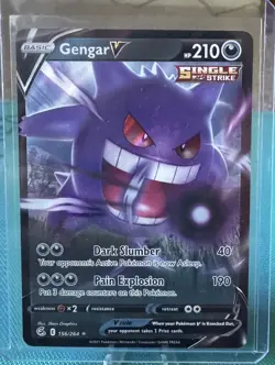 Pokemon TCG - Fusion Strike - Gengar V Ultra Rare 156/264 - NM/Mint Condition - Image 1